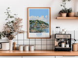 Looe Travel Print, Travel Poster of Looe, England, Cornwall Art, Looe Art Lovers Gift, Wall Art Print NQ Media Designs