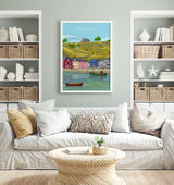 Passage East Print, Travel Poster of Passage East, County Waterford, Ireland Coast, Travel Wall Art Gift NQ Media Designs