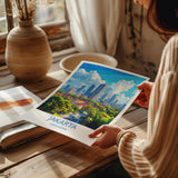 Jakarta Travel Print, Travel Poster of Jakarta, Indonesia, Jakarta Art Lovers Gift, Wall Art Decor Print Gift NQ Media Designs