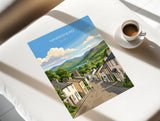 Hawkshead Poster, Lake District Wall Art, Cumbria Print, England Travel Poster, Hawkshead Gift