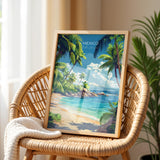 Mexico Travel Poster Wall Art, Travel Print of Mexico, Mexico Coast Art Gift, Mexico Art Lovers Gift, NQ Media Designs