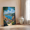 Falmouth Travel Poster, Travel Print of Falmouth, England, Cornwall Art, Falmouth Art Lovers Gift, Wall Art Print