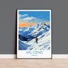 Val Cenis Wall Art Travel Poster, Travel Print of Val Cenis, Ski Poster, Val Cenis Art Gift, France Ski Art Travel Gift NQ Media Designs