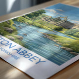 Bolton Abbey Travel Print | Yorkshire Dales Priory, England Wall Art