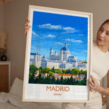 Madrid Travel Wall Art, Spain Print, Madrid Art Gift, Traveller Gift Art Poster, Holiday Gift NQ Media Designs