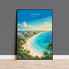 Cancun Mexico Poster, Beach Wall Art, Caribbean Print, Mexico Travel Poster, Cancun Gift