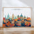 Oxford Travel Poster Skyline Wall Art Landscape, Travel Print of Oxford, Oxford Art Lovers Gift, England Horizontal Art Gift