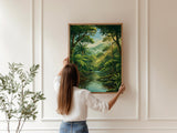 Daintree Rainforest Australia Travel Print, Tropical Rainforest Wall Art, Queensland Nature Poster, Forest Illustration, Australia Decor
