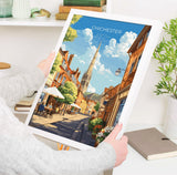 Chichester Travel Print Wall Art, West Sussex Travel Poster, English Countryside Art Gift, Wall Art Print NQ Media Designs