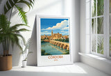 Cordoba Spain Print, Mezquita Wall Art with Border, Andalusia Poster, Spain Travel Print, Cordoba Gift Print