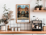 Leeds Travel Wall Art Print, Travel Poster of Leeds,West Yorkshire Wall Print, English City Art Gift NQ Media Designs