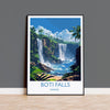 Boti Falls Print, Travel Poster of Boti Falls, Ghana, Africa Art Lovers Travel Gift NQ Media Designs
