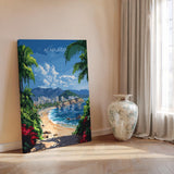 Acapulco Travel Poster Wall Art, Print of Acapulco, Mexico Coast Art Gift, Mexico Cities Art, NQ Media Designs