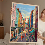 Carnaby Street Poster, London Wall Art, Soho London Print, Carnaby Street Gift, British Travel Poster