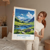Snowdonia Travel Poster, Snowdonia Travel Print, Wales, Welsh Art, Snowdonia Gift, Wall Art Print