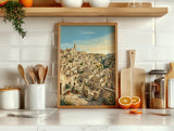 Matera Italy Poster, Sassi di Matera Wall Art, Basilicata Print, Italian Cave City Poster, Matera Gift