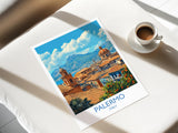 Palermo Travel Print, Travel Poster of Palermo, Italy Poster, Sicily Gift, PalermoArt, Italy Art Travel Gift NQ Media Designs