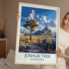 Joshua Tree National Park Travel Poster Wall Art, Travel Print of Joshua Tree, National Park Art Lovers Gift, California, USA, Wall Art Gift