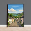 Hawkshead Poster, Lake District Wall Art, Cumbria Print, England Travel Poster, Hawkshead Gift