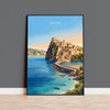 Ischia Italy Poster, Italian Island Wall Art, Gulf of Naples Travel Print, Mediterranean Coastal Decor, Italy Gift
