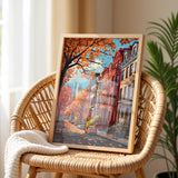 Greenwich Village New York Travel Poster Wall Art, Travel Print of Greenwich Village, New York Art Lovers Gift, USA Art Gift NQ Media Designs