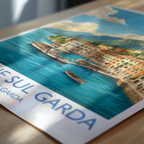Limone sul Garda Travel Print | Lakeside Harbour, Italy Wall Art