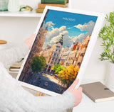 Madrid Travel Poster, Travel Print of Madrid , Spain Poster, Madrid Wall Art Lovers Gift, Spain Art Gift NQ Media Designs