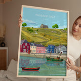 Passage East Print, Travel Poster of Passage East, County Waterford, Ireland Coast, Travel Wall Art Gift NQ Media Designs