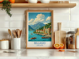 Bellagio Lake Como Travel Print | Pearl of the Lake, Italy Wall Art