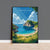 Lulworth Cove Travel Print, Travel Poster of Lulworth Cove, England, Dorset Coast Art Lovers Gift, Wall Art Print