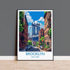 Brooklyn New York Travel Print Wall Art, Travel Poster of Brooklyn Bridge, New York , New York Art Lovers Gift, USA Art Gift NQ Media Designs