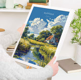 Suffolk Poster Wall Art, Travel Print of Suffolk, England, Suffolk Art Lovers Gift, England Wall Art Print NQ Media Designs
