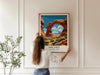 Arches National Park Travel Poster Wall Art, Travel Print of Arches, National Park Art Lovers Gift, Utah, USA, Travel Wall Art Gift