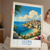Ulcinj Travel Print | Old Town, Montenegro Wall Art