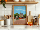 Retford Travel Print Wall Art, Travel Poster of Retford, Nottinghamshire, England, English Market Town Gift, Nottingham Art NQ Media Designs