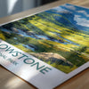 Yellowstone National Park Travel Poster Wall Art, Travel Print of Yellowstone, National Park Art Lovers Gift, Wyoming, USA, Wall Art Gift