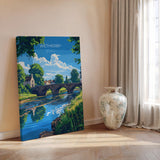 Wetherby Travel Print Wall Art, Travel Poster of Wetherby, Yorkshire, England, Wetherby Art Lovers Gift, England Gift NQ Media Designs