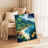 Fiji Travel Print Wall Art, Travel Poster of Fiji, South Pacific Islands Art Lovers Gift