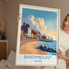 Sandymount Poster, Travel Print of Sandymount, Dublin, Ireland Coast, Travel Wall Art Gift