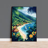 Fiji Travel Print Wall Art, Travel Poster of Fiji, South Pacific Islands Art Lovers Gift NQ Media Designs
