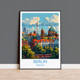Berlin Travel Print Wall Art, Travel Poster of Berlin, Berlin Art Lovers Gift, Germany Art Gift NQ Media Designs