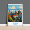 Berlin Travel Print Wall Art, Travel Poster of Berlin, Berlin Art Lovers Gift, Germany Art Gift