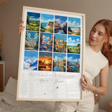 Favourite Places Travel Gift, Personalised Travel Memories Poster, Travel Print Collage, Custom Souvenir Gift for Travel Lovers NQ Media Designs