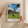 Edale Village, Peak District Travel Print Wall Art, Travel Poster of Peak District Art Lovers Gift, English Countryside