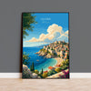 Ulcinj Montenegro Poster, Old Town Wall Art, Adriatic Coast Print, Balkans Travel Poster, Ulcinj Gift