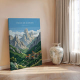 Picos De Europa National Park Travel Poster Wall ArtTravel Print of Picos De Europa, Spain Art Lovers Gift, Wall Art Print NQ Media Designs
