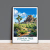 Joshua Tree National Park Travel Poster Wall Art, Travel Print of Joshua Tree, National Park Art Lovers Gift, California, USA, Wall Art Gift