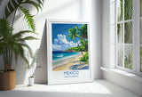 Mexico Travel Print Wall Art, Travel Poster of Mexico, Mexico Coast Art Gift, Mexico Art Lovers Gift, NQ Media Designs