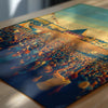 Glastonbury Travel Poster, Travel Print of Glastonbury, Somerset, England, Glastonbury Art, Festival Art Gift, Somerset Wall Art Print
