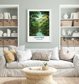 Daintree Rainforest Australia Travel Poster, Tropical Rainforest Wall Art, Queensland Nature Print, Forest Illustration, Australia Decor